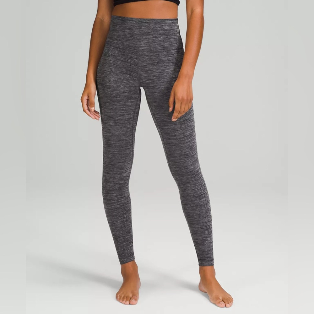 lululemon High-Rise Pant 28" - heathered black